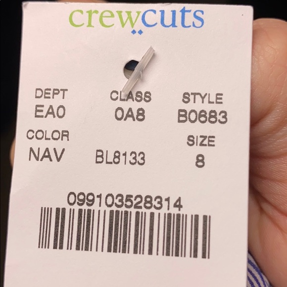 CrewCuts Blue girls sweater with collar. - Picture 3 of 4